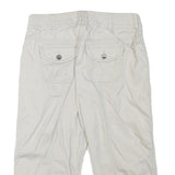 STYLE AND CO Womens Shorts White Casual Cotton Blend M W30 Functional Pockets
