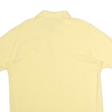 NAUTICA Mens Yellow Short Sleeve Plain M Classic Cotton Polo Shirt