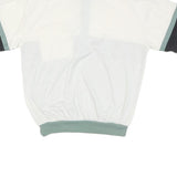 CLASSICS Mens White & Green Colourblock Short Sleeve Polo Shirt M Casual Sport