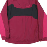 JACK WOLFSKIN Womens Burgundy & Pink Outdoor Jacket S Polyester Blend Waterproof