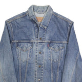 LEVI'S Womens Blue Denim Jacket XL Cotton Blend Classic Button Front