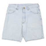 WRANGLER Mens Shorts Blue Denim M W34 Classic Fit Casual Cotton Blend Zip