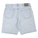 WRANGLER Mens Shorts Blue Denim M W34 Classic Fit Casual Cotton Blend Zip