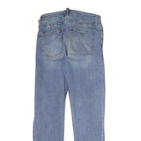 GUESS JEANS Mens Slim Blue Denim Light W26 L29 Distressed Casual Jeans