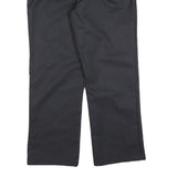RED KAP Womens Cotton Blend Black Regular Fit Straight Leg Trousers W32 L30