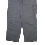 DICKIES Mens Relaxed Grey Cargo Cotton Blend Trousers W32 L31 Workwear Utility