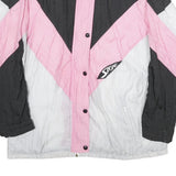 ACKERMANN Womens Black & Pink & White Sport Jacket UK 12 Polyamide Zip