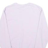 FILA Womens White Crew Neck S Sweatshirt Cotton Blend Lightweight Pullover