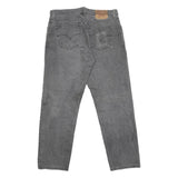 LEVI'S 504 Mens Jeans Grey Regular Straight Denim Medium W36 L30 Classic Fit Zip