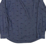 BARBOUR Mens Blue Shirt M Cotton Blend Casual Long Sleeve Button Collar