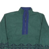 BEYOND PERFORMANCE Mens Green Polyester Blend Pullover Patterned Round Neck