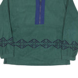 BEYOND PERFORMANCE Mens Green Polyester Blend Pullover Patterned Round Neck