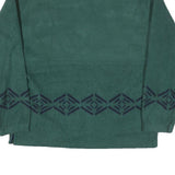 BEYOND PERFORMANCE Mens Green Polyester Blend Pullover Patterned Round Neck