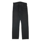 LEVI'S 501 Mens Black Regular Regular Straight Denim W29 L29 Classic Button Fly