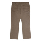 DICKIES Mens Regular Brown Denim Button Jeans W39 L30 Workwear Straight Fit