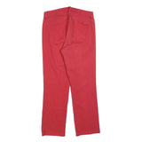 LAUREN RALPH LAUREN Womens Jeans Red Regular Straight Denim W32 L28 Comfortable