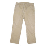 CARHARTT Mens Cotton Blend Beige Workwear Regular Straight Trousers W38 L31