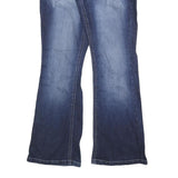 MAURICES Womens Jeans Blue Regular Flared Denim Medium W32 L32 Stylish