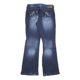 MAURICES Womens Jeans Blue Regular Flared Denim Medium W32 L32 Stylish