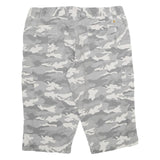 CARHARTT Womens Shorts Grey & White Camouflage Casual UK 22 W40 Relaxed Fit