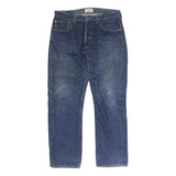 LEVI'S 501 Mens Jeans Blue Regular Straight Denim Medium W34 L27 Classic Button
