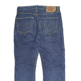 LEVI'S 501 Mens Jeans Blue Regular Straight Denim Medium W34 L27 Classic Button