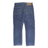 LEVI'S 501 Mens Jeans Blue Regular Straight Denim Medium W34 L27 Classic Button