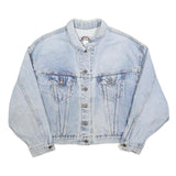 LEVI'S Womens Blue Denim Button Jacket M Cotton Classic Casual Light Wash