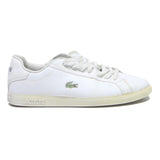 LACOSTE Mens Lerond LCR Leather Trainers White UK 8.5 Classic Casual Sport