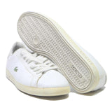 LACOSTE Mens Lerond LCR Leather Trainers White UK 8.5 Classic Casual Sport