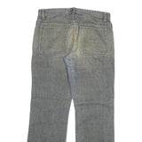 PARALLEL LEG Mens Jeans Blue Relaxed Straight Denim Medium W34 L33 Casual Zip