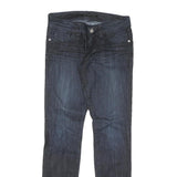 GUESS Womens Blue Slim Skinny Denim Light W28 L32 Fashion Zip Cotton Blend