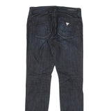 GUESS Womens Blue Slim Skinny Denim Light W28 L32 Fashion Zip Cotton Blend
