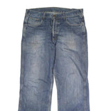 CARHARTT Mens Jeans Blue Regular Straight Denim Medium W34 L30 Classic Zip