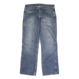 CARHARTT Mens Jeans Blue Regular Straight Denim Medium W34 L30 Classic Zip