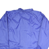 AUGUSTA Mens Blue Coach Jacket XL Polyester Button Closure Light Outerwear
