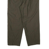 LINEA BERNARDO Mens Wool Blend Brown Regular Fit Straight Leg Trousers W34 L28