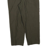 LINEA BERNARDO Mens Wool Blend Brown Regular Fit Straight Leg Trousers W34 L28