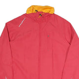SPORTS PERFORMANCE Womens Red & Yellow Outdoor Jacket UK 14 Polyester Blend Zip