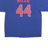 MLB Mens Blue Chicago 44 Graphic T-Shirt 2XL Short Sleeve Crew Neck Cotton Blend