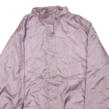 Womens Pink Polyester Blend Zip Jacket L Lightweight Elastic Hem Casual Wear