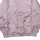 Womens Pink Polyester Blend Zip Jacket L Lightweight Elastic Hem Casual Wear