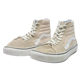 VANS Sk8-Hi Womens Suede Ankle Boots Beige White UK 6.5 Classic Skate Style