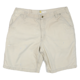 CARHARTT Mens Shorts Beige Relaxed Fit Casual XL W40 Cotton Blend