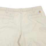 CARHARTT Mens Shorts Beige Relaxed Fit Casual XL W40 Cotton Blend