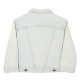 SANDRO Womens White Cotton Blend Button Jacket XXS Denim Casual Outerwear