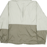 COLUMBIA Womens Grey & Brown Lightweight Nylon Hooded Jacket M Zip Casual