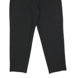 ZARA Womens Black Regular Fit Straight Synthetic Trousers W28 L26 Classic