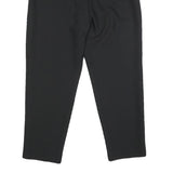 ZARA Womens Black Regular Fit Straight Synthetic Trousers W28 L26 Classic