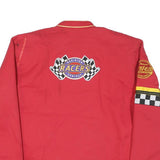 DISNEYWORLDWIDE Womens Red Cars Land Racing Zip Jacket L Polyester Blend